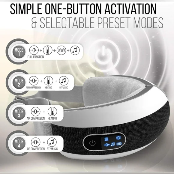 Eye Massager with Heat and Compression -Smart Eye Massager for Migraines /stress - Picture 3 of 3